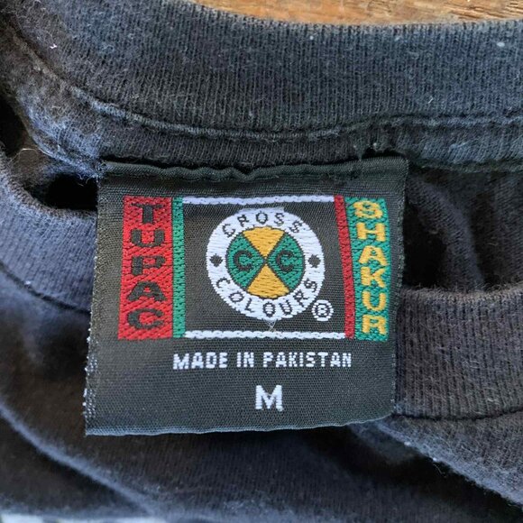 Vintage "2Pac" Tupac Shakur T-Shirt - Black - Sz.M - Picture 3 of 3